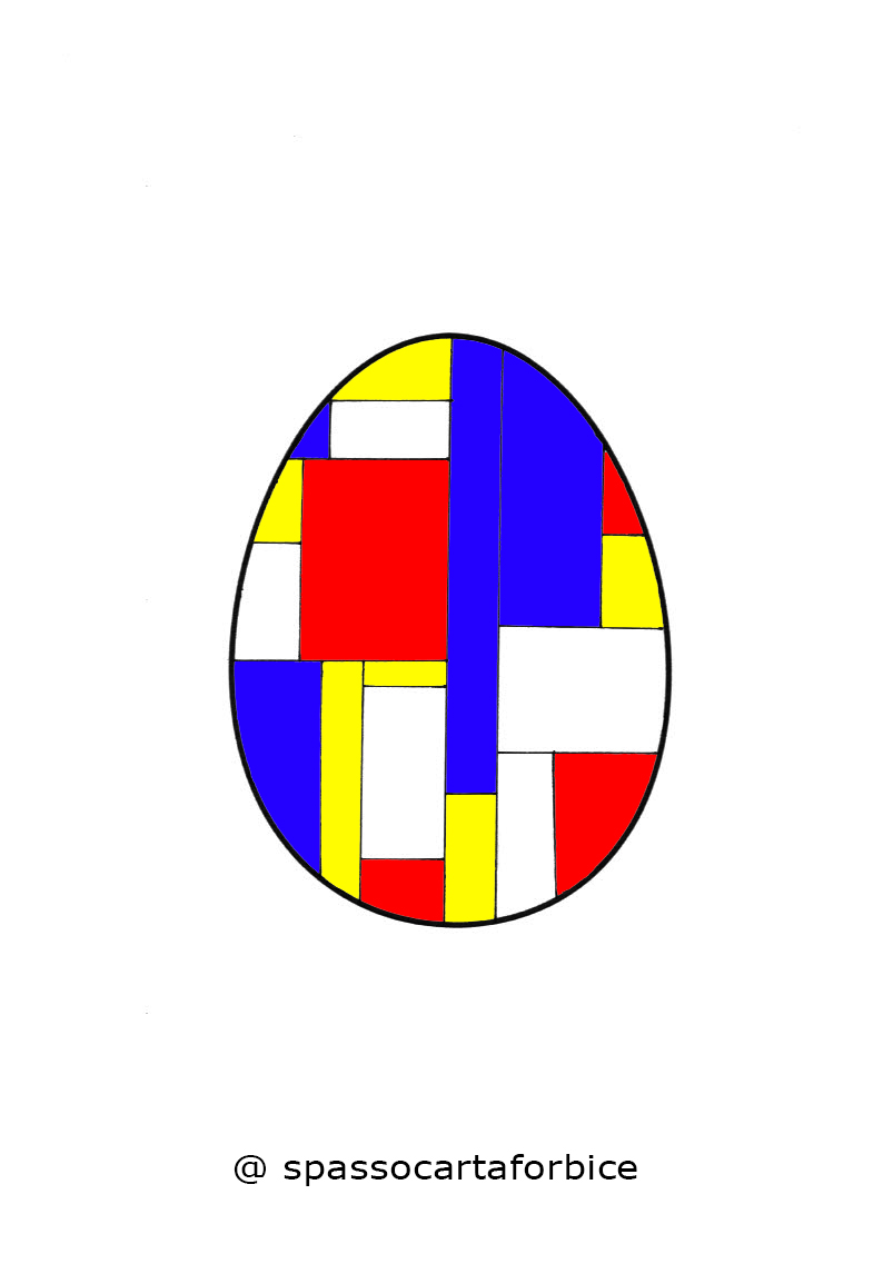 uovo pasqua mondrian