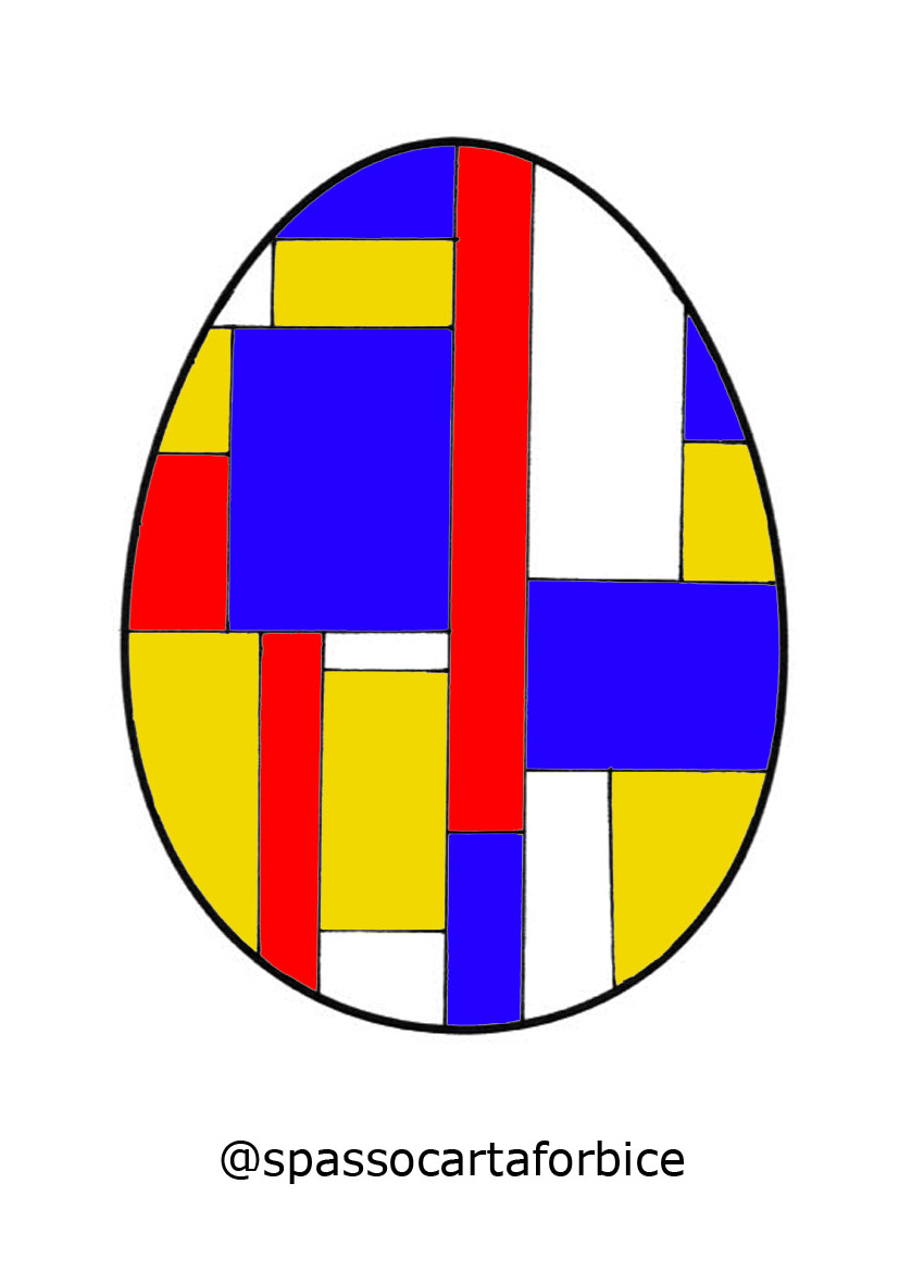 uovo pasqua mondrian